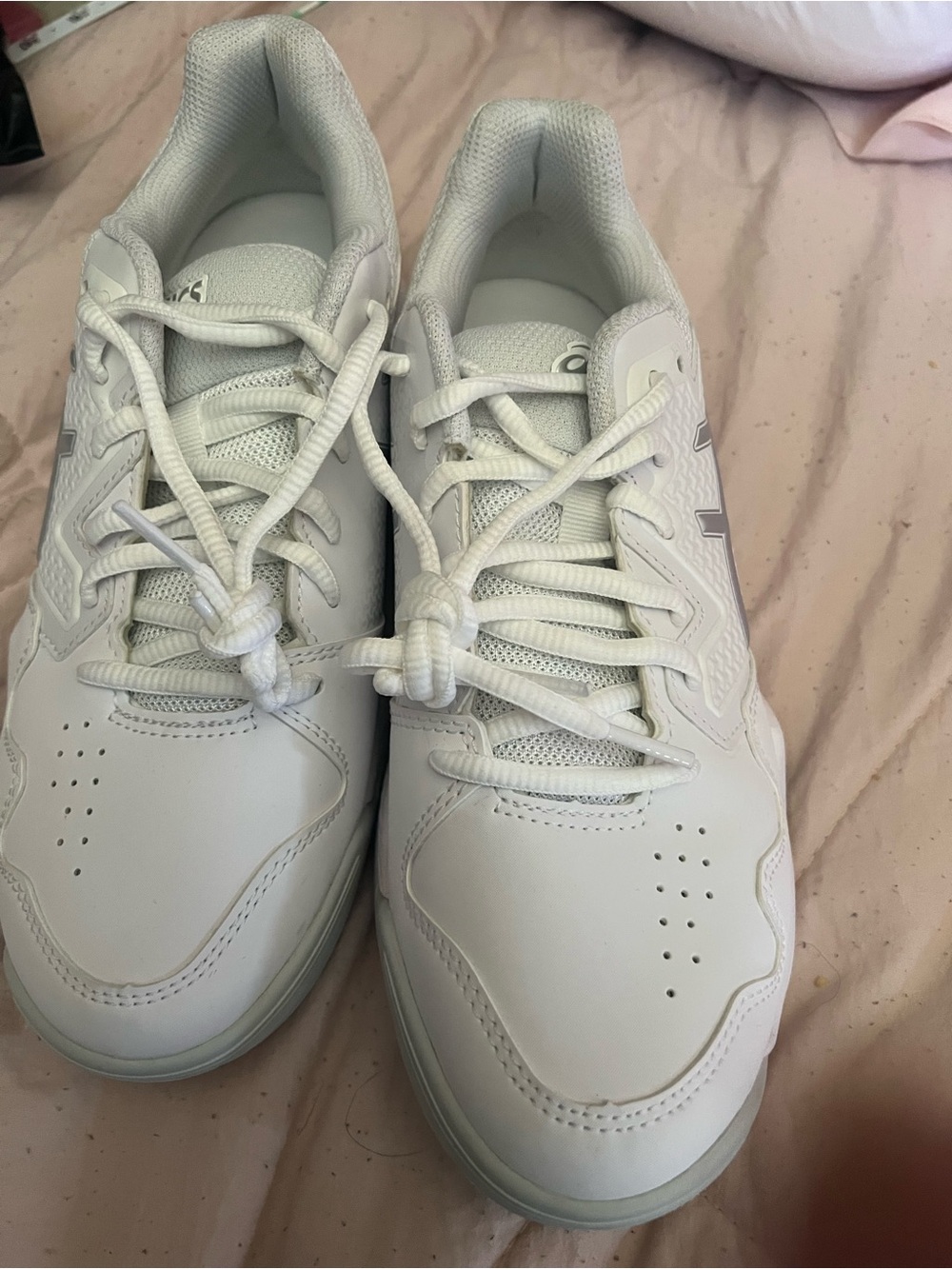 Asics White Low-Top Athletic Sneakers